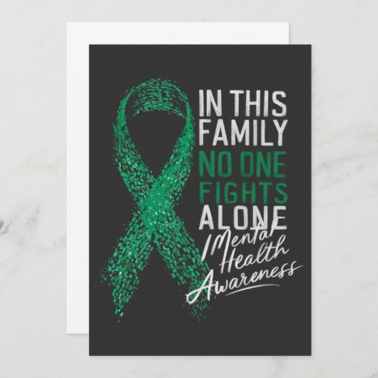 In dieser Familie kämpft niemand allein gegen psyc Einladung (Vorne/Hinten)