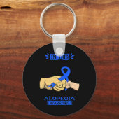 In dieser Familie kämpft niemand allein Team Alope Schlüsselanhänger (Rückseite)