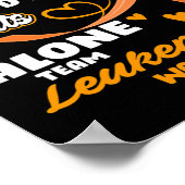In dieser Familie kämpft niemand allein Team Leukä Poster (Ecke)