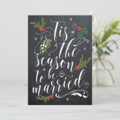 In dieser Saison Hochzeit Einladung Weihnachten he (Stehend Vorderseite)