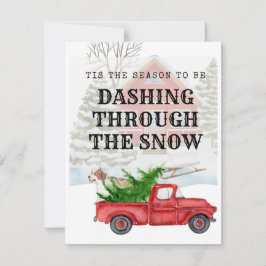 In dieser Saison wird es durch den Schnee stürzen Feiertagskarte