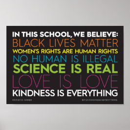 In dieser Schule... Güte ist alles, was signiert Poster