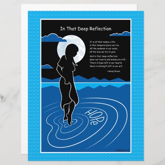 In dieser tiefen Reflektion 1_Flachpapier Blatt 8. (Vorne/Hinten)