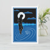 In dieser tiefen Reflektion 3_flache Karte 5"x7" (Stehend Vorderseite)