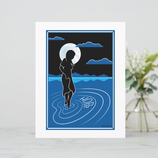 In dieser tiefen Reflektion 3_Flachpapier Blatt 8. (Stehend Vorderseite)