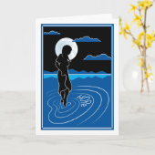 In dieser tiefen Reflektion_Greeting-Karte Karte (Gelbe Blume)