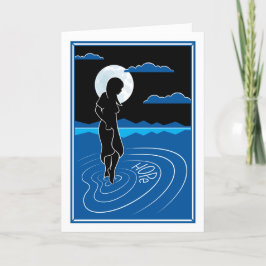 In dieser tiefen Reflektion_Greeting-Karte Karte