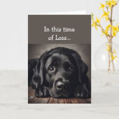 In dieser Zeit des Verlustes, die Schrift Comfort Karte (Gelbe Blume)