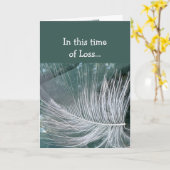 In dieser Zeit des Verlustes, die Schrift Gottes F Karte (Gelbe Blume)