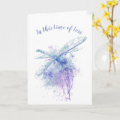 In dieser Zeit des Verlusts, der Schrift Komfort Karte (Gelbe Blume)