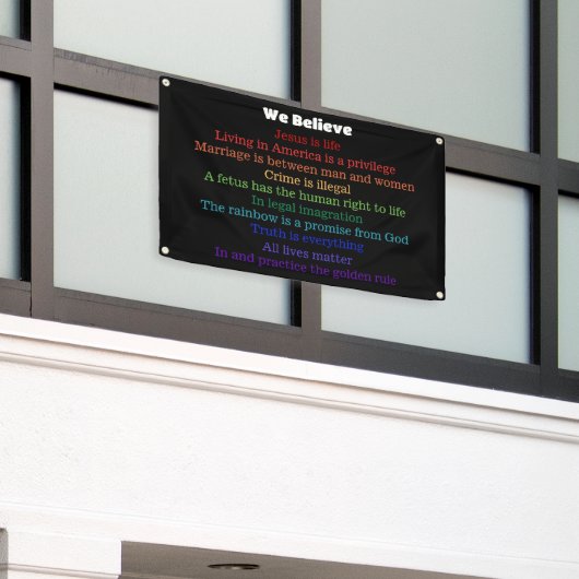 In dieser Zuhause glauben wir Republik Banner (Äußeres Gebäude)