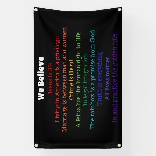 In dieser Zuhause glauben wir Republik Banner (Vertikal)