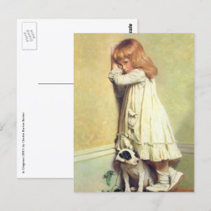 In Disgrace by Charles Burton Barber, Vintage Art Postkarte