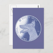 In Dog Postkarte (Vorne/Hinten)