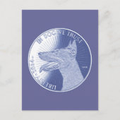 In Dog Postkarte (Vorderseite)