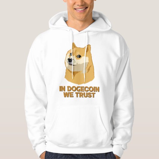 In Dogecoin vertrauen wir auf die sonnige Kryptowä Hoodie (Vorderseite)