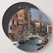 In Dorsoduro, Venedig, Italien Button (Vorne & Hinten)