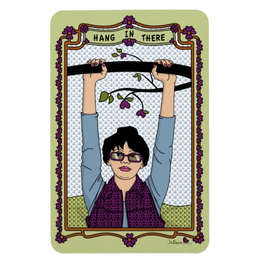 In dort hängen_A_4x6 Kühlschrank Magnet (Vertikal)