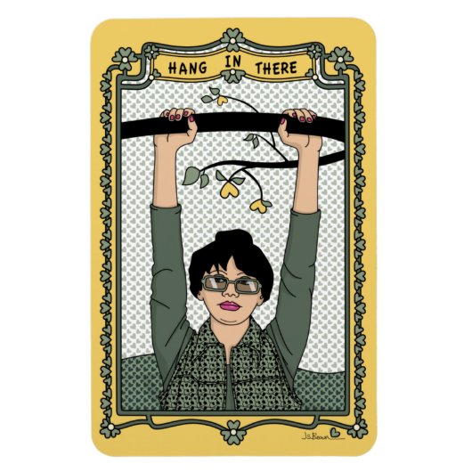 In dort hängen_C_4x6 Kühlschrank Magnet (Vertikal)