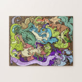 in Drachen aus Party verpackt Puzzle (Horizontal)