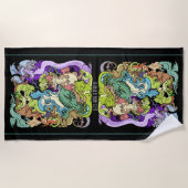 in Drachen aus Party verpackt Strandtuch (Vorderseite)