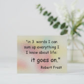 in drei Worten Postkarte (Stehend Vorderseite)