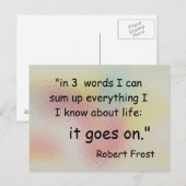 in drei Worten Postkarte (Vorne/Hinten)