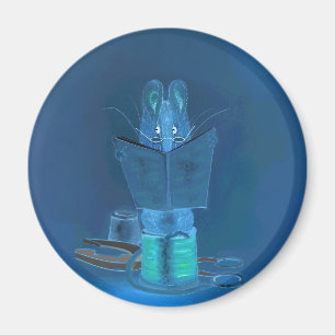 "In Dunkel" 3" Rundmagazin "Kühlschrank" Magnet