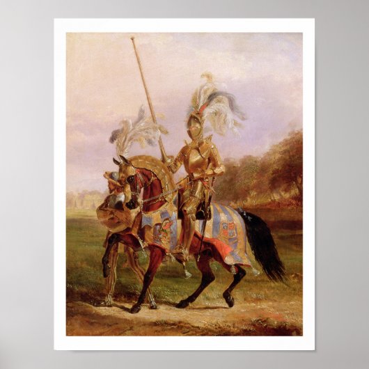 In Eglinton, Lord of the Tournament, 1840 (Öl auf Poster (Vorne)