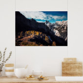 In Ehrfurcht vor den Bergen Poster (Küche)