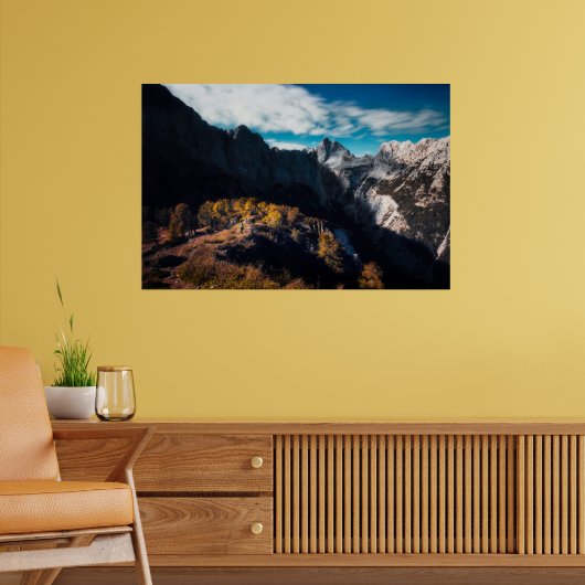 In Ehrfurcht vor den Bergen Poster (Wohnzimmer 2)