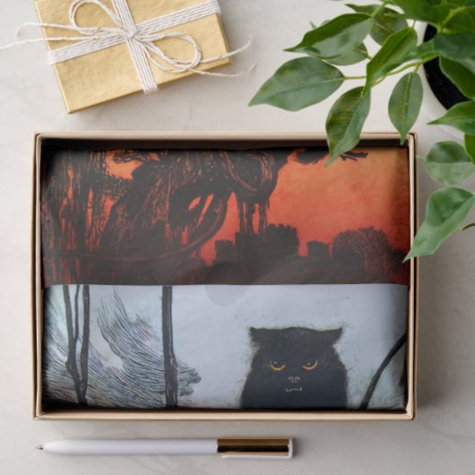 In ein Katzen-Seidenpapier Seidenpapier (Geschenk)