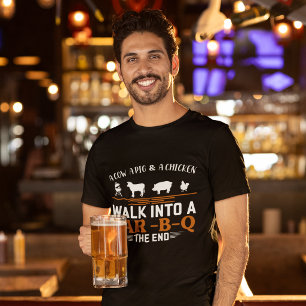 In eine Bar-B-Q lustig gehen T-Shirt