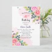 in eine Einladungskarte für ein weiteres Jahr blüh Einladung (Stehend Vorderseite)