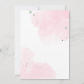 in eine Einladungskarte für ein weiteres Jahr blüh Einladung (Rückseite)