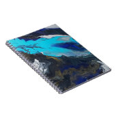 "In eine neue Dimension" Acrylpour-Design Notizblock (Rechte Seite)