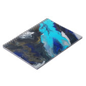 "In eine neue Dimension" Acrylpour-Design Notizblock (Linke Seite)