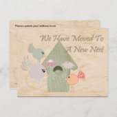 In eine neue Nest-Postkarte übertragen Ankündigungspostkarte (Vorne/Hinten)