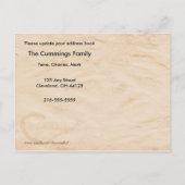 In eine neue Nest-Postkarte übertragen Ankündigungspostkarte (Rückseite)