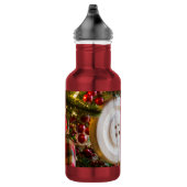 In eine Weihnachtsbaumflasche mit Wasser Edelstahlflasche (Rechts)