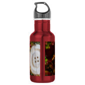 In eine Weihnachtsbaumflasche mit Wasser Edelstahlflasche (Rückseite)
