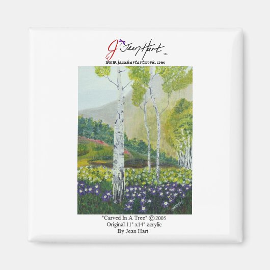 "In einem Baum gegraben" Magnet (Vorne)