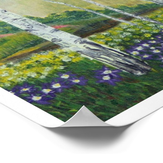 in einem Baum gehauen Poster (Ecke)