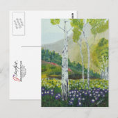 in einem Baum gehauen Postkarte (Vorne/Hinten)