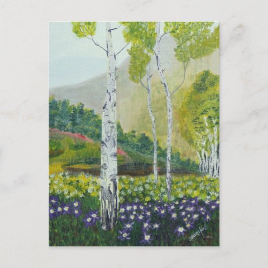 in einem Baum gehauen Postkarte (Vorderseite)