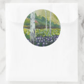 in einem Baum gehauen Runder Aufkleber (Tasche)