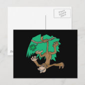 in einem Baum hängend Postkarte (Vorne/Hinten)