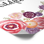 In einem Bereich der Rose ist sie ein Wildblume Ki Poster (Ecke)