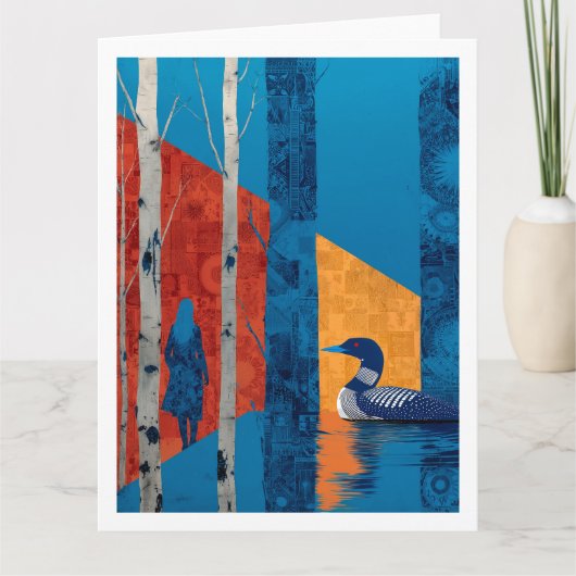 In einem Birkenwald, Nordwald Karte (Vorderseite)