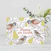 In einem Birnenbaum Feiertagskarte (Stehend Vorderseite)